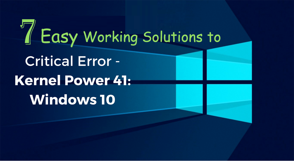 Critical Error Windows 10