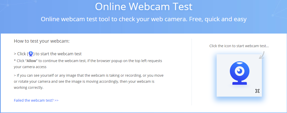 Online Webcam Tester