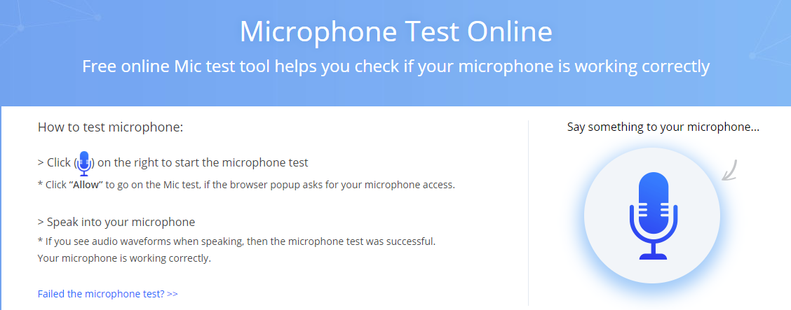 Online Microphone Tester
