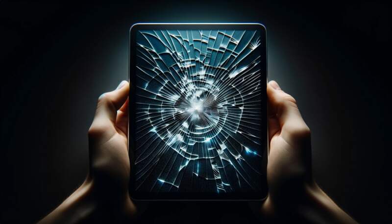 Temporary Fix a Cracked iPad Screen
