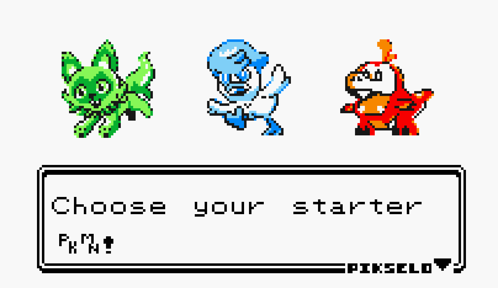 Choosing Your Starter Pokemon